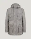 Belstaff Strider Parka In Charcoal Grey