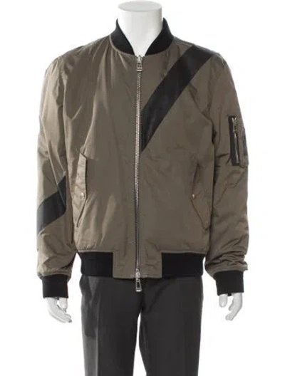 Pre-owned Belstaff Striped Bomber Jacket In Multi