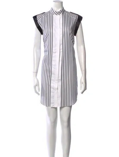 Pre-owned Belstaff Striped Mini Dress In Multicolor