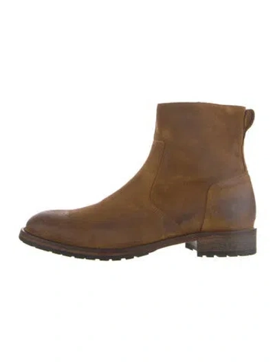 Pre-owned Belstaff Suede Boots In Brown