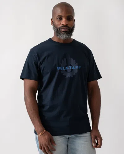 Belstaff Surface Mens T-shirt In Blue