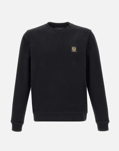 Belstaff Men Sweatshirt With Logo Patch In Black