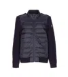 Belstaff Mens Dark Ink Circuiteer Padded Wool Blend Cardigan In Blue