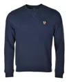 Belstaff Logo Print Jersey Sweatshirt In Blue