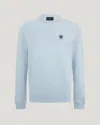 Belstaff Logo Patch Sweatshirt In Sky Blue