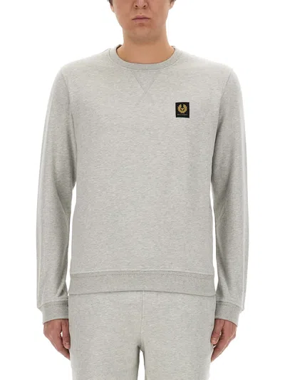 Belstaff Sweatshirt With Logo In Grey