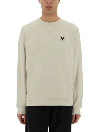 BELSTAFF SWEATSHIRT WITH LOGO PATCH