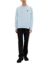 Belstaff Logo Patch Sweatshirt In Baby Blue