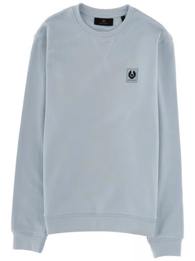 Belstaff Sweatshirt With Logo Patch In Blue