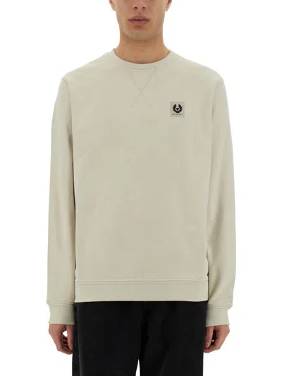 BELSTAFF BELSTAFF SWEATSHIRT WITH LOGO PATCH