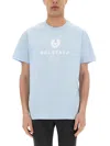 Belstaff Man T-shirt Sky Blue Size Xl Cotton In Blue