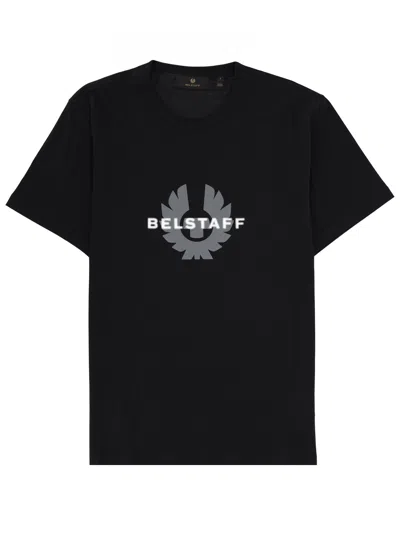 Belstaff Men T-shirt With Logo In Black