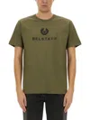 Belstaff T-shirt With Logo In Military Green