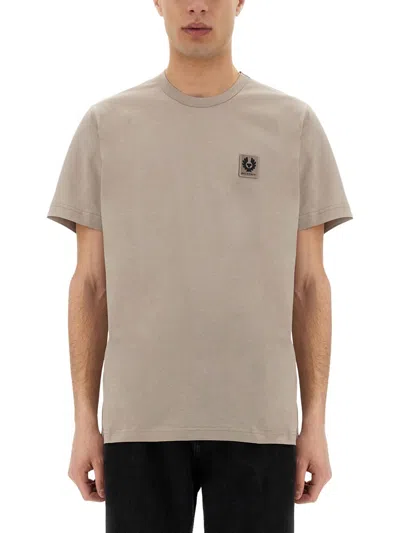BELSTAFF BELSTAFF T-SHIRT WITH LOGO PATCH
