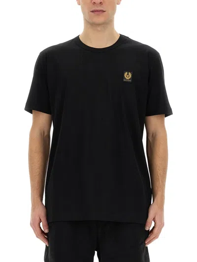 BELSTAFF BELSTAFF T-SHIRT WITH LOGO PATCH