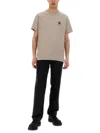 Belstaff Men T-shirt With Logo Patch In Beige