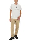 Belstaff Men T-shirt Girocollo In White