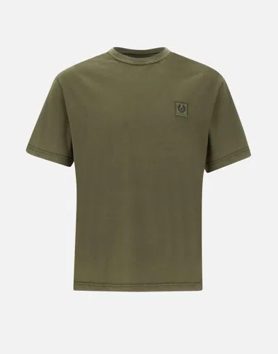 Belstaff Hockley Logo-patch T-shirt In Green