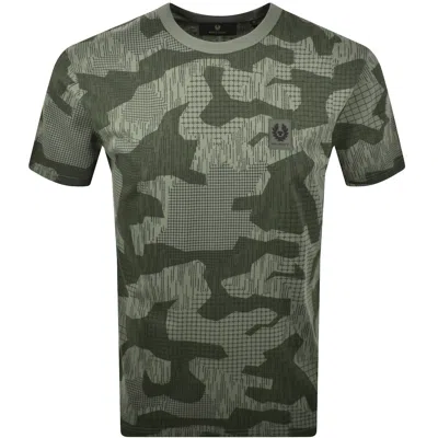 Belstaff Terrain Camo T Shirt Surplus Green