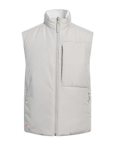 Belstaff The Challenger Collection America's Cup Ac37 Man Vest Light Grey Size Xl Polyester In White