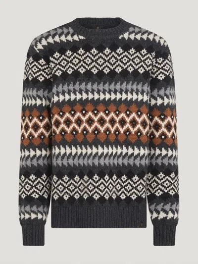 Belstaff Thistle Fair Isle Jumper In Multi Colour