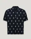 Belstaff Tide Shirt In Dark Ink / Natural