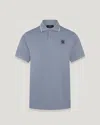Belstaff Tipped Polo In Blue Flint