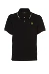 Belstaff Tipped Polo Shirt In Black