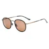 Belstaff Brown Titanium Sunglasses In Black