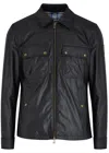 Belstaff Tour Waxed Cotton Jacket In Navy
