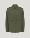 Belstaff Tourer Overshirt In Army Olive