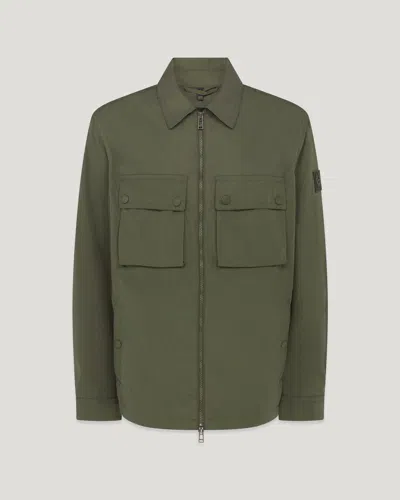 Belstaff Tourer Overshirt In Army Olive