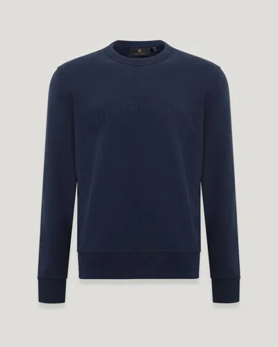 Belstaff Training Sweatshirt In Dark Ink