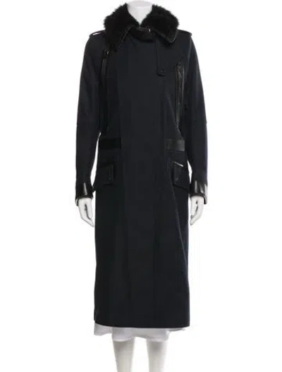 Pre-owned Belstaff Trench Coat In Black