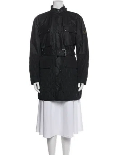 Pre-owned Belstaff Trench Coat In Gray