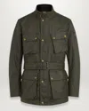 Belstaff Trialmaster Motorcycle Jacket In Faded Olive