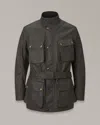 Belstaff Trialmaster Motorcycle Jacket In Olive Green