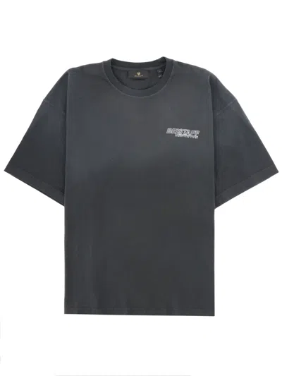 Belstaff Dark Grey Logo T-shirt In Black