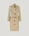 Belstaff Tt Trenchcoat Für Damen Stormcoat Gabardine In Light Sand