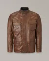 Belstaff Turner Motorcycle Jacket In Burnt Cuero
