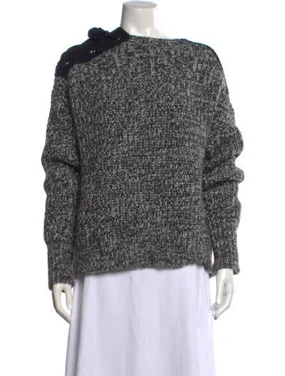 Pre-owned Belstaff Tweed Pattern Crew Neck Sweater In Multi