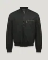 Belstaff Vantage Jacket In Washed Black / Dark Smoke Grey