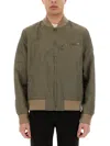Belstaff Bomber Jacket With Ribbed Cuffs And Hem In Military Green