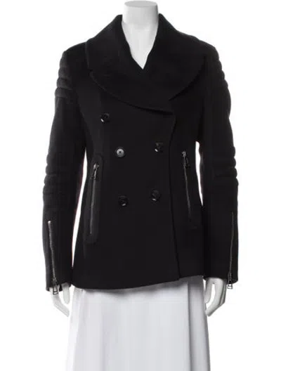 Pre-owned Belstaff Virgin Wool Biker Jacket In Black