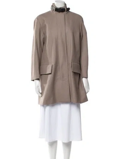 Pre-owned Belstaff Virgin Wool Coat In Neutral