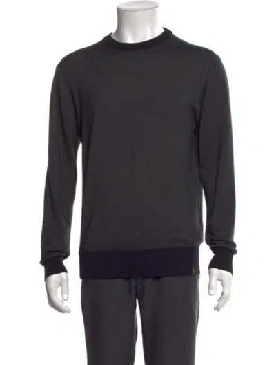 Pre-owned Belstaff Virgin Wool Crew Neck Pullover In Grey