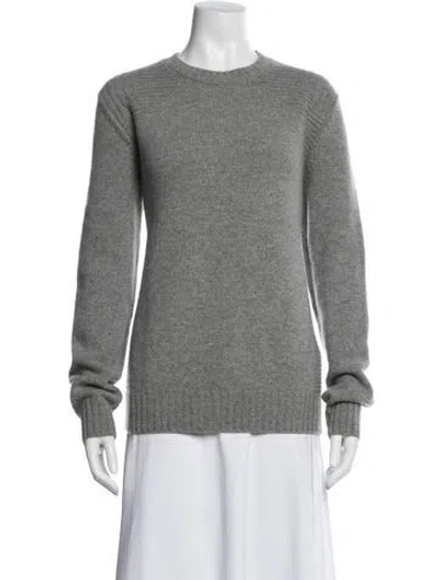 Pre-owned Belstaff Virgin Wool Crew Neck Sweater In Gray
