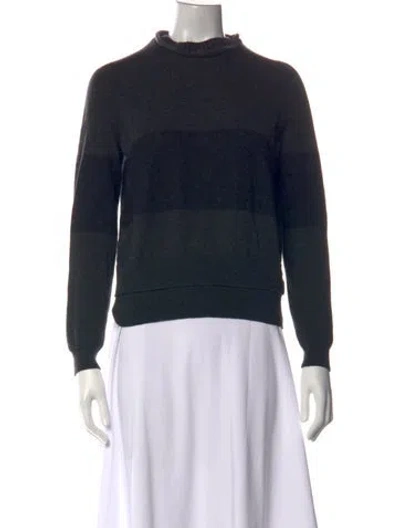 Pre-owned Belstaff Virgin Wool Crew Neck Sweatshirt In Black
