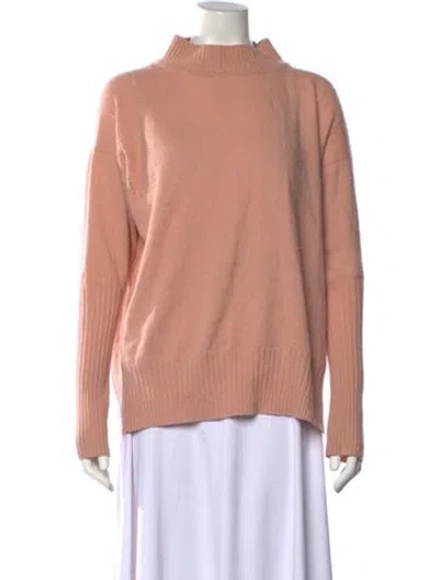 Pre-owned Belstaff Virgin Wool Mock Neck Sweater In Pink