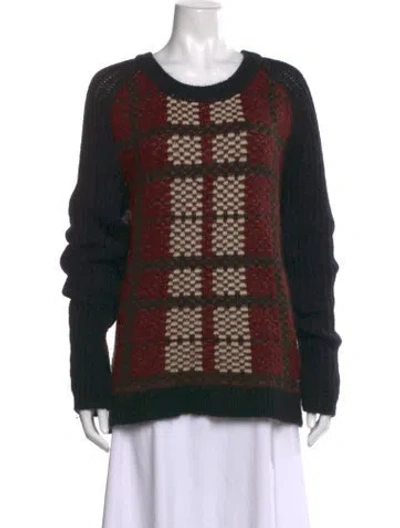 Pre-owned Belstaff Virgin Wool Patterned Sweater In Black